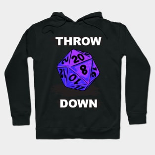 d20 Throw Down in Purple Hoodie